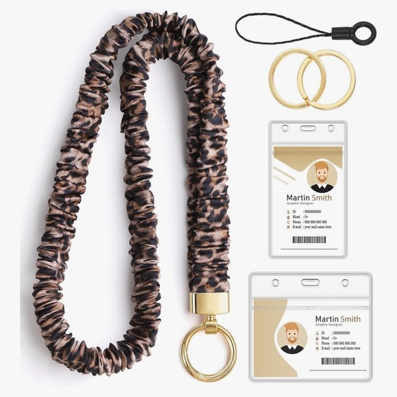 Accessories - 🆕 Scrunchie Lanyards for ID Badges Neck Lanyard for Keys Retractable